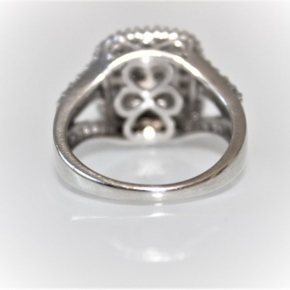 STERLING SILVER DIAMOND RING - Picture 5 of 11